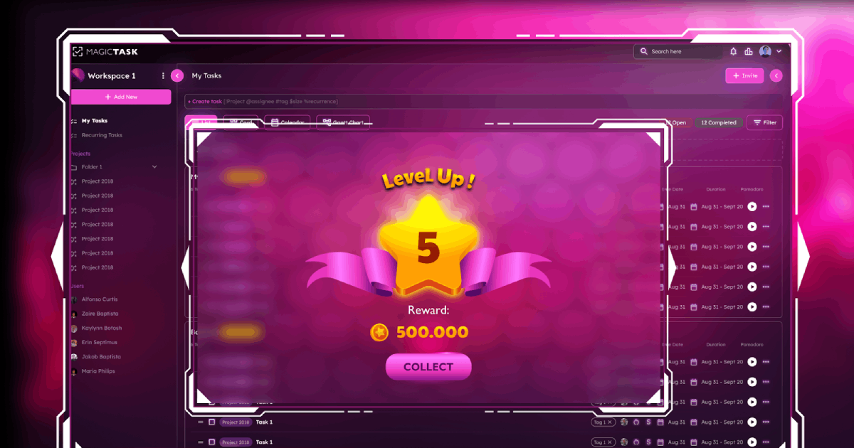 Level Up Screen