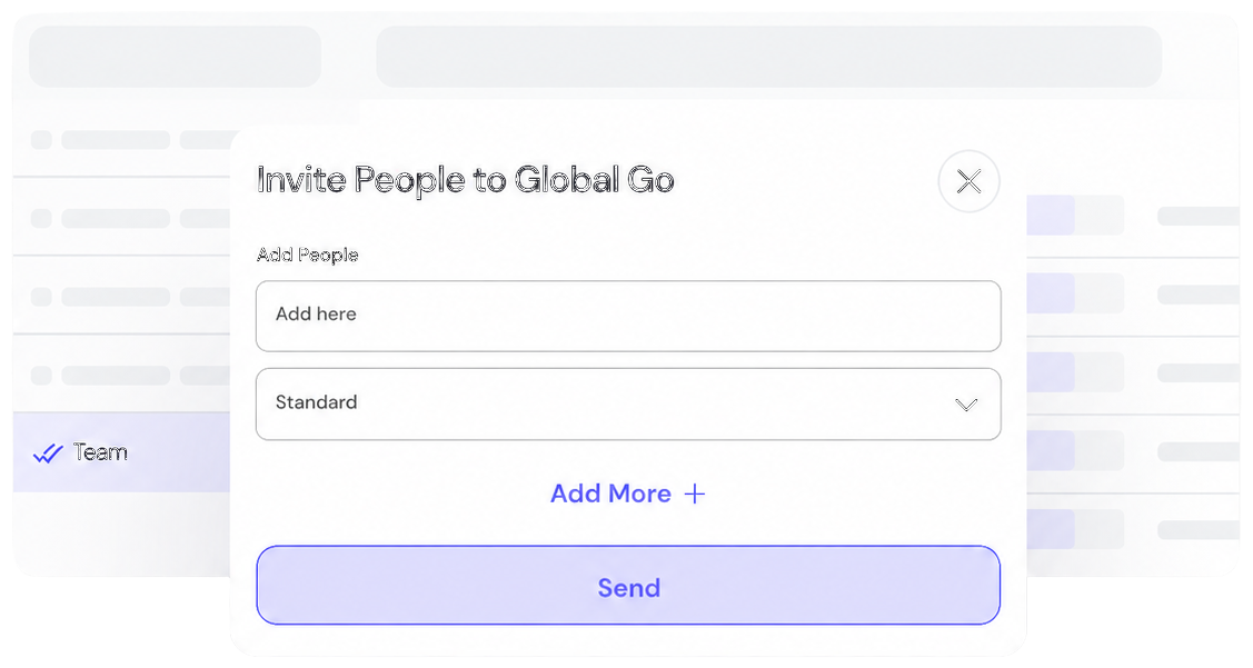 Invite people modal preview